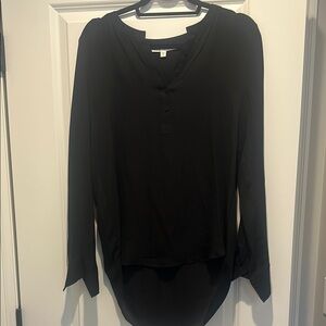 Veronica Beard Black Blouse with Long Sleeves